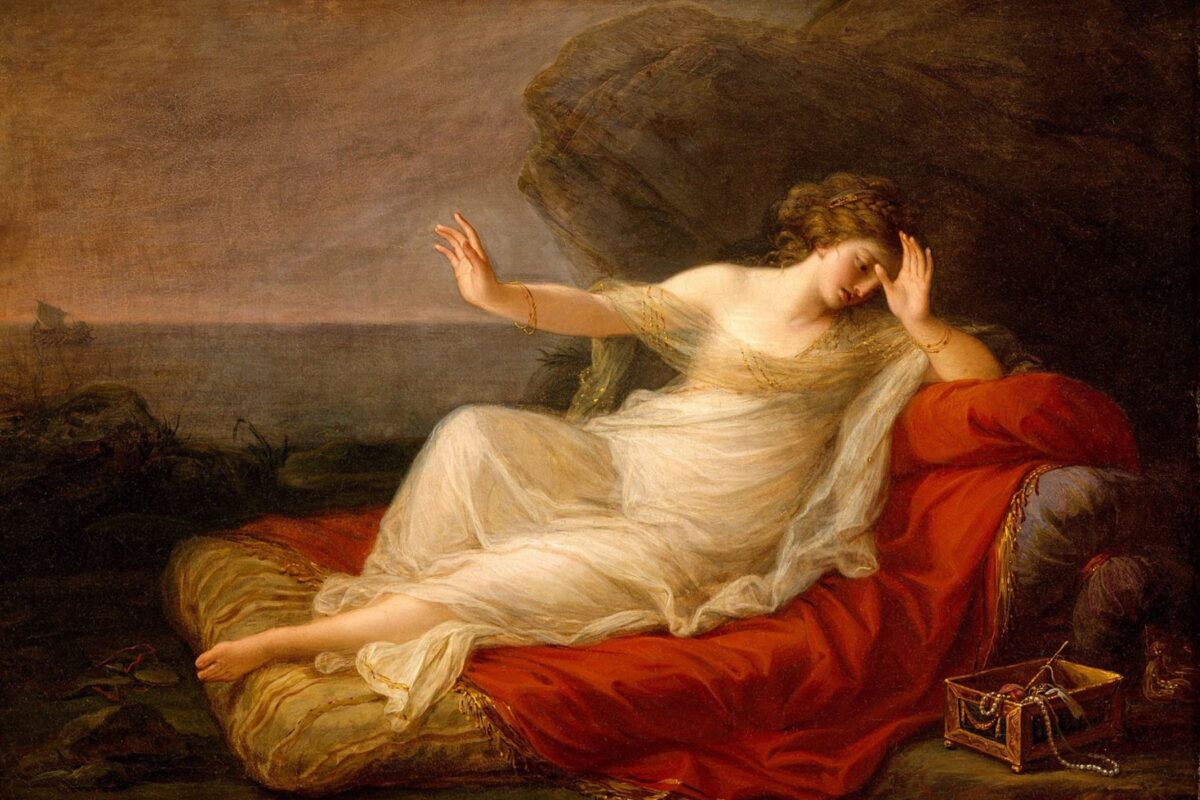 Going Postal - Angelica Kauffmann Ariadne Abandoned by Theseus 1774 Museum of Fine Arts Houston. Public Domain