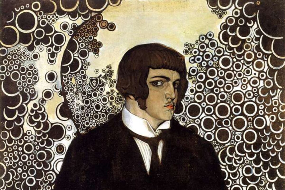 Going Postal Postcard Всеволод Максимович (Vsevolod Maximovich), selfportrait, 1913