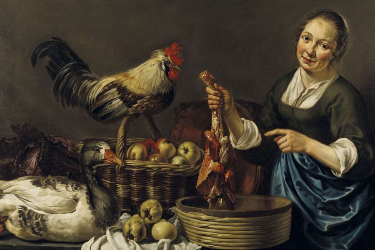 Willem van Odekercken - The cook painted in the 1670s. Public domain