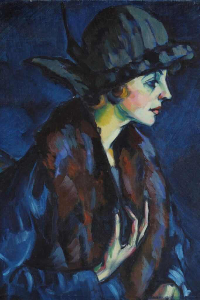 Konrad Mägi "Portrait of a woman", 1918-1920, oil on canvas, Estonian 1919