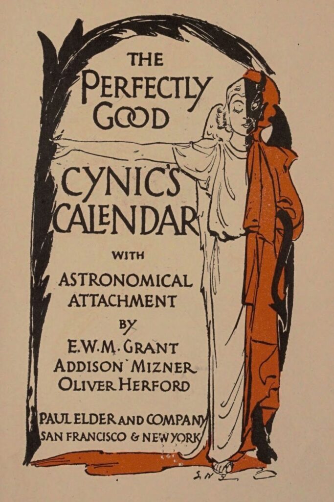 The perfectly good cynic's calendar with astronimical attachment. Source, Library of Congress https://www.loc.gov/item/ltf90004926/